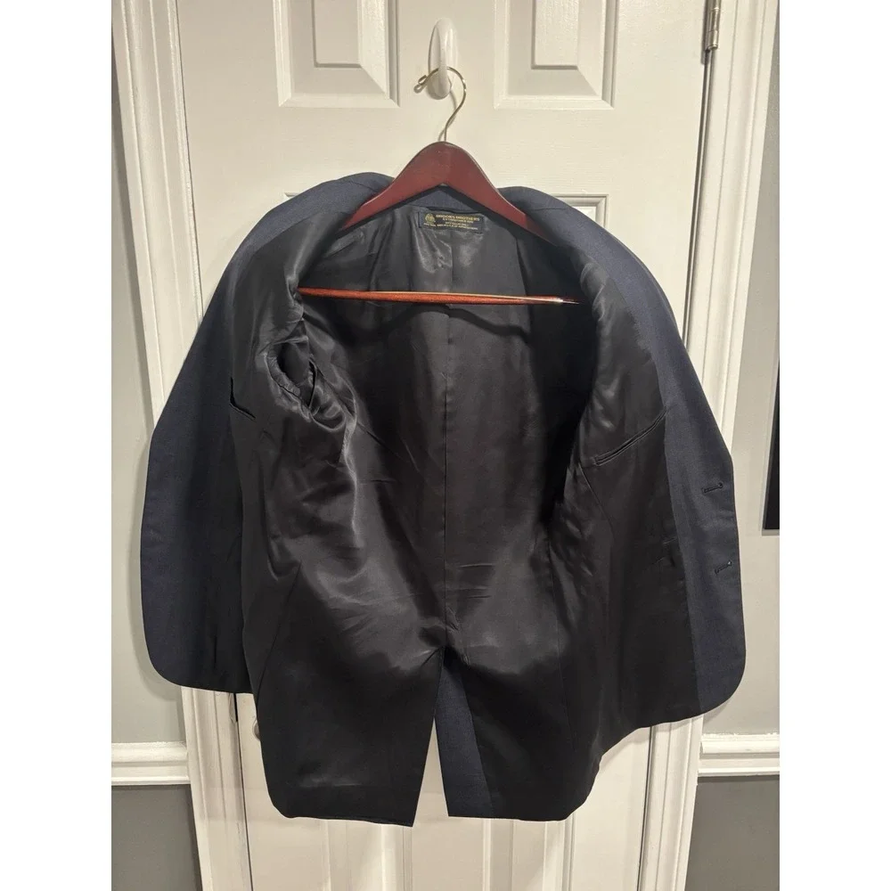 Brooks Brothers 37R Navy Blue Blazer Jacket‎ 2-Button Wool